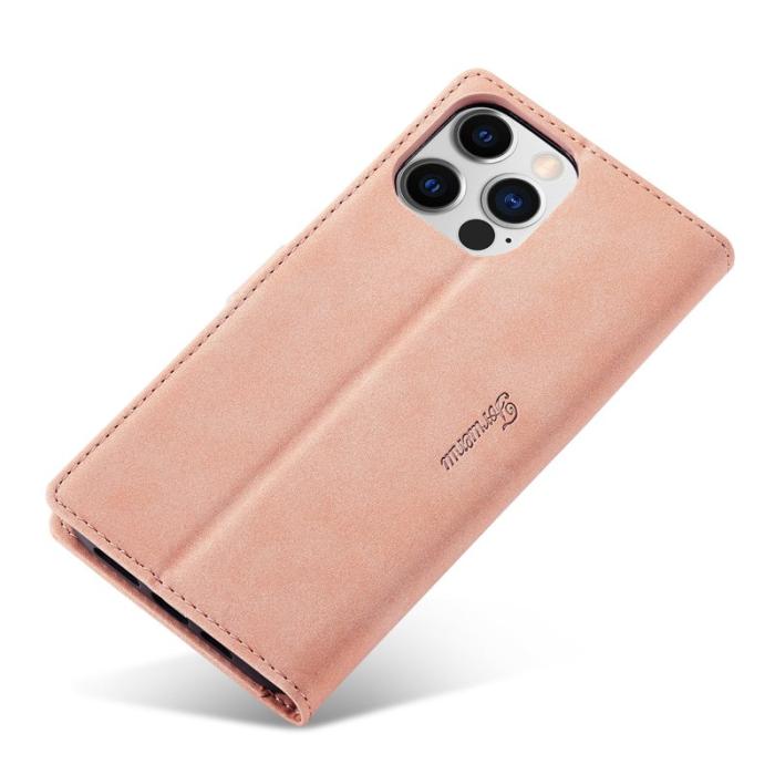 FORWENW - FORWENW F1 Series iPhone 14 Pro Fodral PU Läder - Roséguld