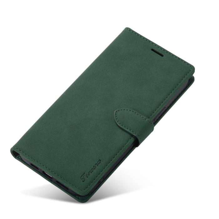 FORWENW - FORWENW F1 Series iPhone 15 Pro Max Fodral PU Läder - Grön