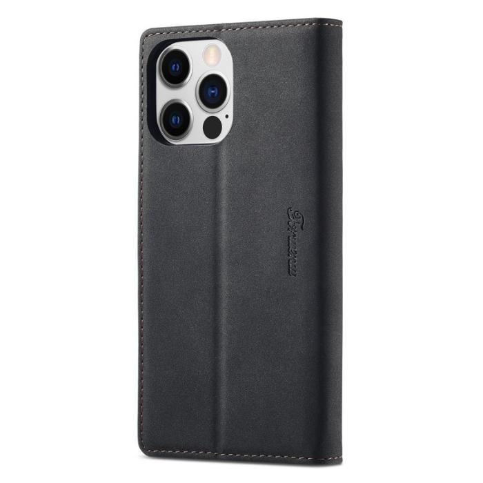 FORWENW - FORWENW F1 Series iPhone 15 Pro Max Fodral PU Läder - Svart