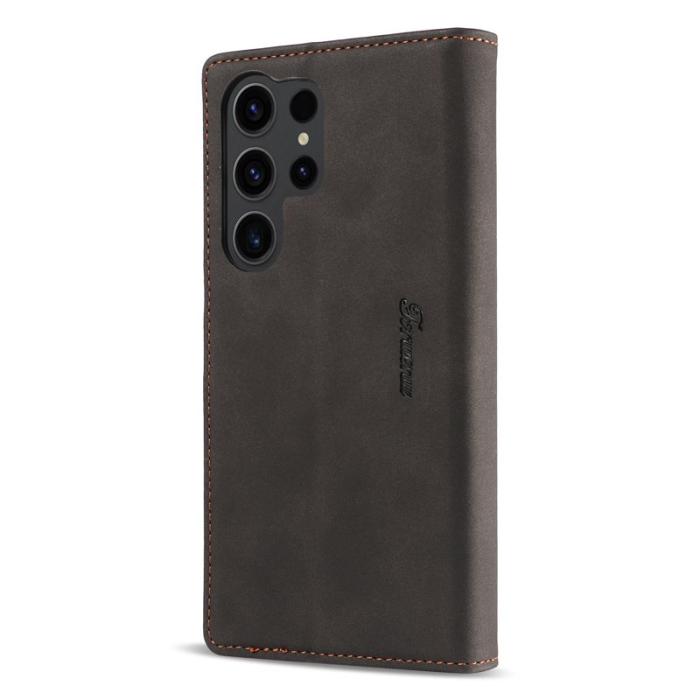 FORWENW - FORWENW F1 Series Samsung Galaxy S24 Ultra Fodral Äkta läder - Svart