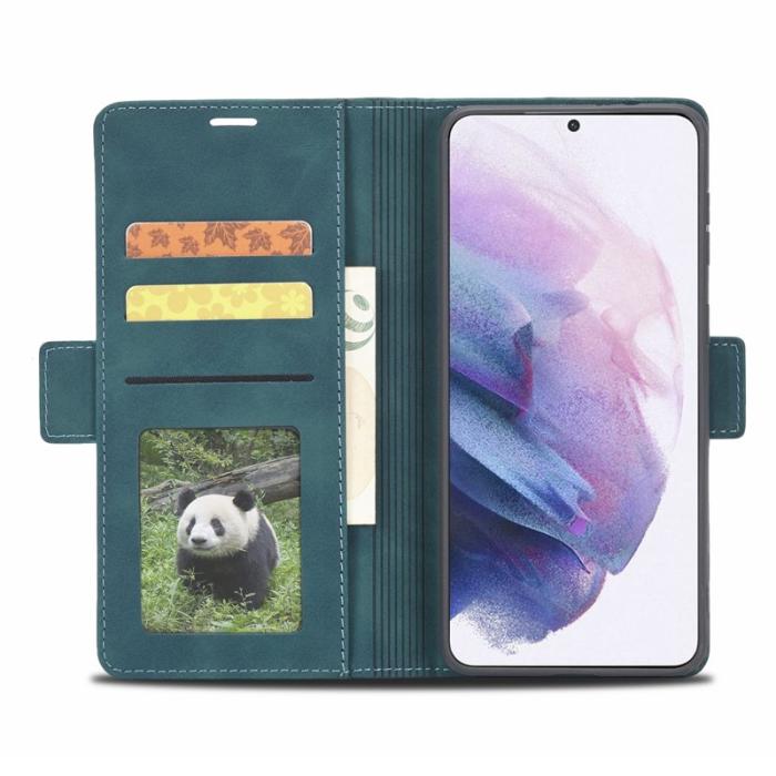 FORWENW - FORWENW F3-Series Fodral för Samsung Galaxy S23 - PU Läder - Cyan