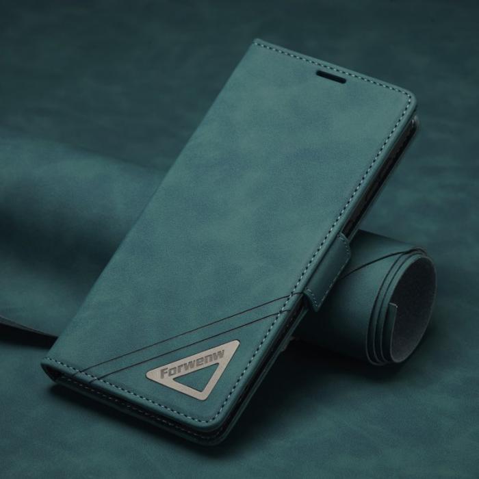 FORWENW - FORWENW F3-Series Fodral för Samsung Galaxy S23 - PU Läder - Cyan