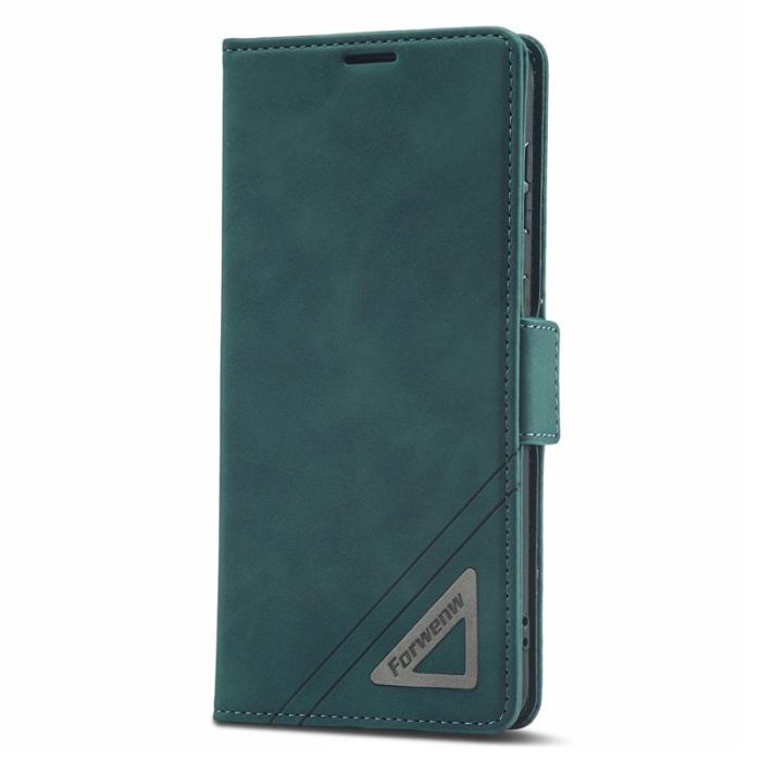 FORWENW - FORWENW F3-Series Fodral för Samsung Galaxy S23 - PU Läder - Cyan