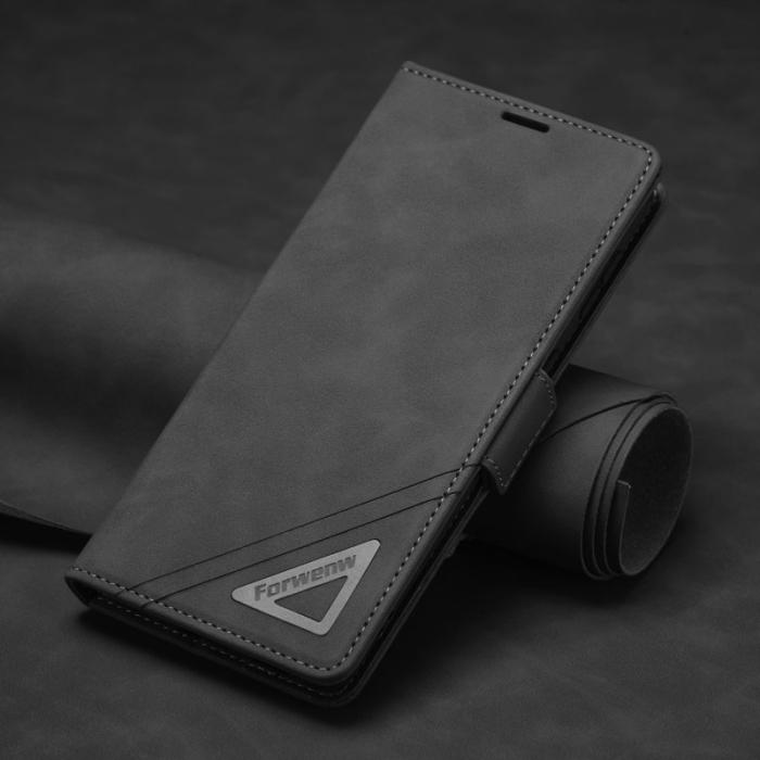 FORWENW - FORWENW F3-Series Fodral för Samsung Galaxy S23 - PU Läder - Svart