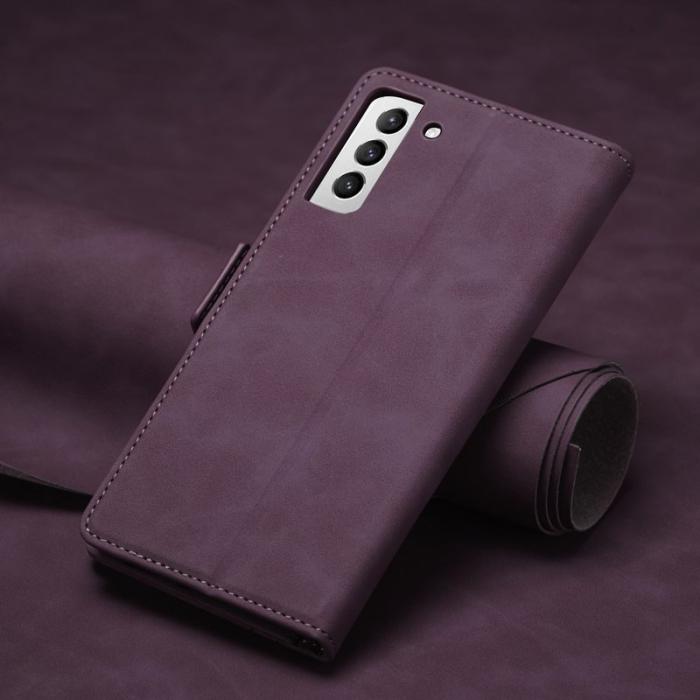 FORWENW - FORWENW F3-Series Fodral för Samsung Galaxy S23 - PU Läder - Vinröd