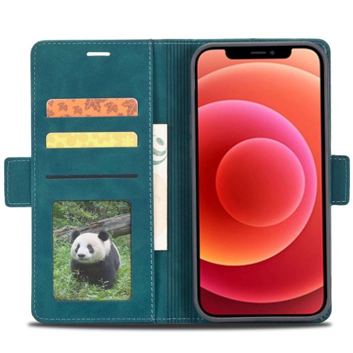 FORWENW - FORWENW F3-Series iPhone 12/12 Pro Fodral PU Läder - Cyan