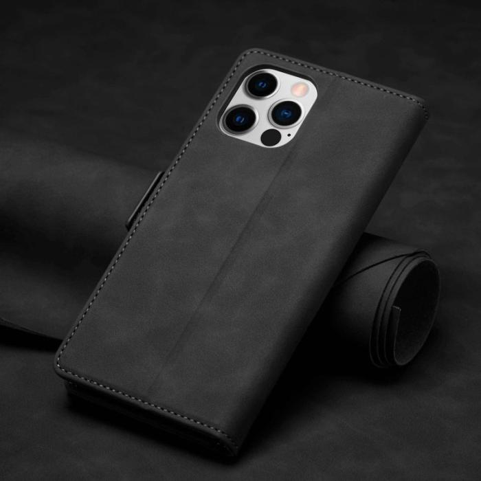 FORWENW - FORWENW F3-Series iPhone 12/12 Pro Fodral PU Läder - Svart