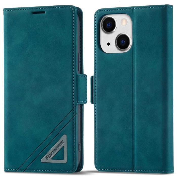 FORWENW - FORWENW F3-Series iPhone 13 Fodral PU Läder - Cyan