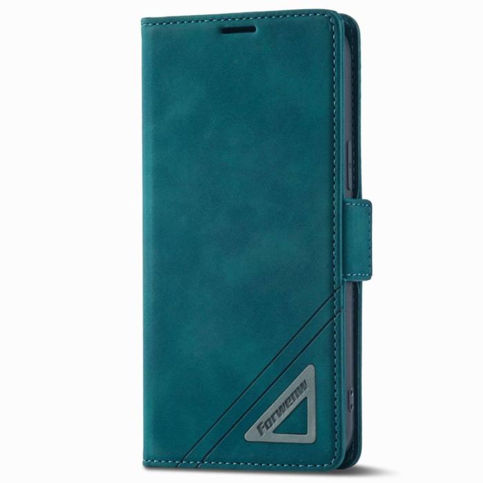 FORWENW - FORWENW F3-Series iPhone 13 Pro Max Fodral PU Läder - Cyan