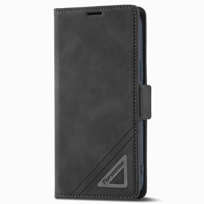 FORWENW - FORWENW F3-Series iPhone 13 Pro Max Fodral PU Läder - Svart