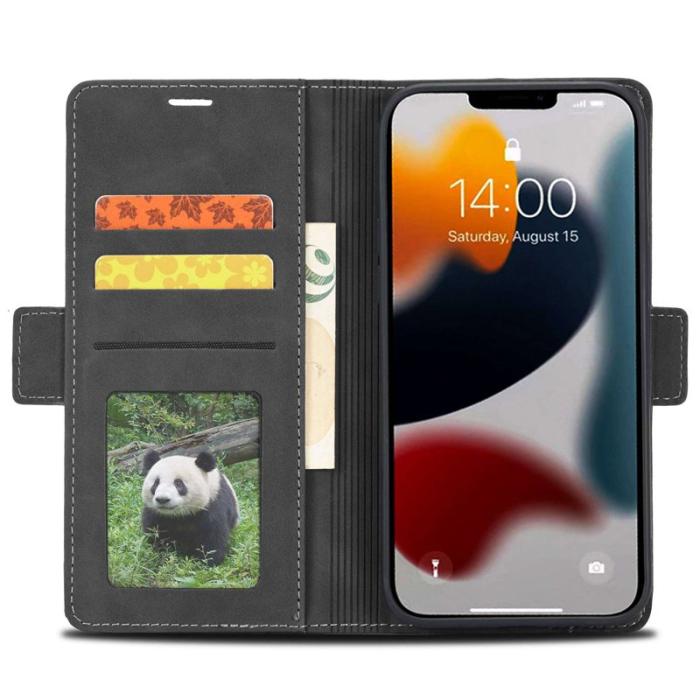 FORWENW - FORWENW F3-Series iPhone 14 Pro Fodral PU Läder - Svart