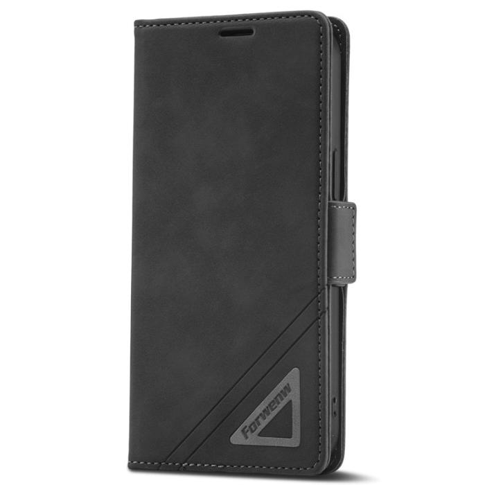 FORWENW - FORWENW F3-Series iPhone 14 Pro Fodral PU Läder - Svart