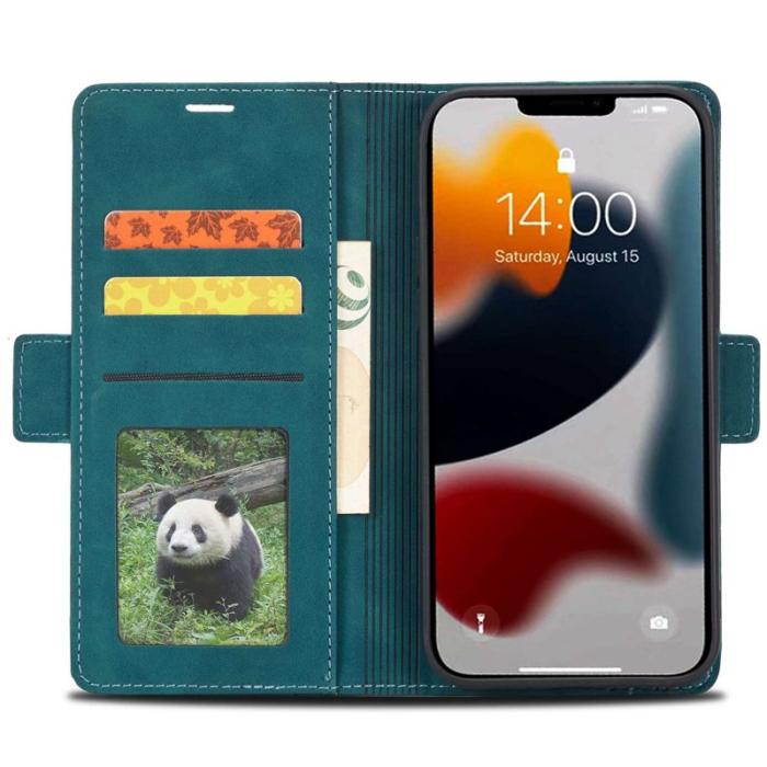 FORWENW - FORWENW F3-Series iPhone 14 Pro Max Fodral PU Läder - Cyan