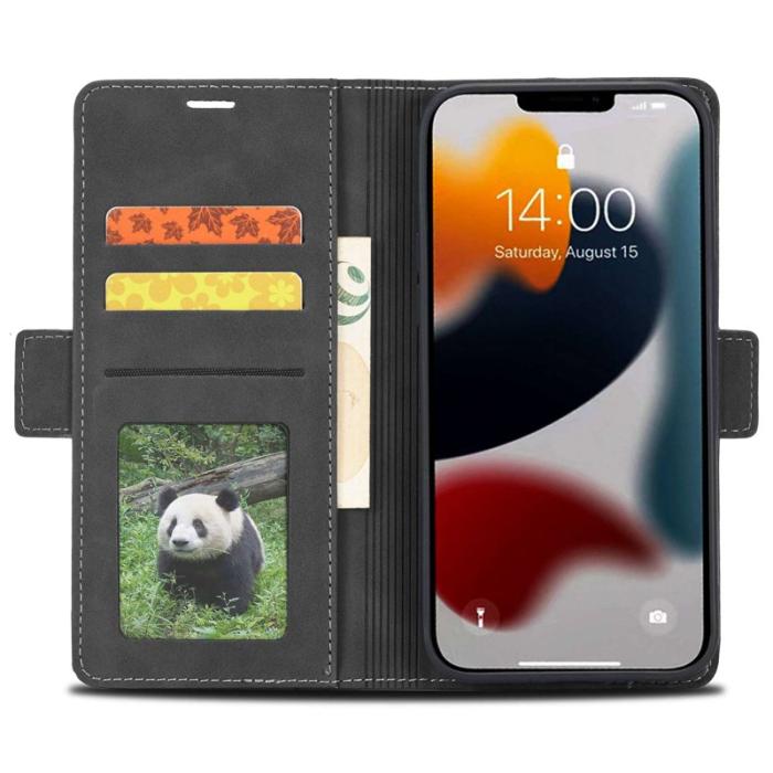 FORWENW - FORWENW F3-Series iPhone 14 Pro Max Fodral PU Läder - Svart