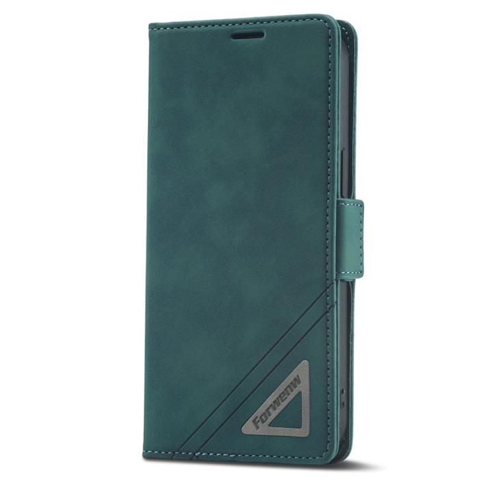 FORWENW - FORWENW F3 Series iPhone 15 Pro Max Fodral Äkta läder - Grön