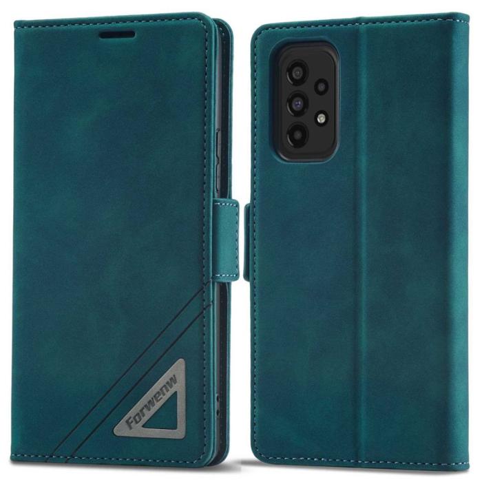 FORWENW - FORWENW F3-Series Samsung Galaxy A73 5G Fodral PU Läder - Cyan