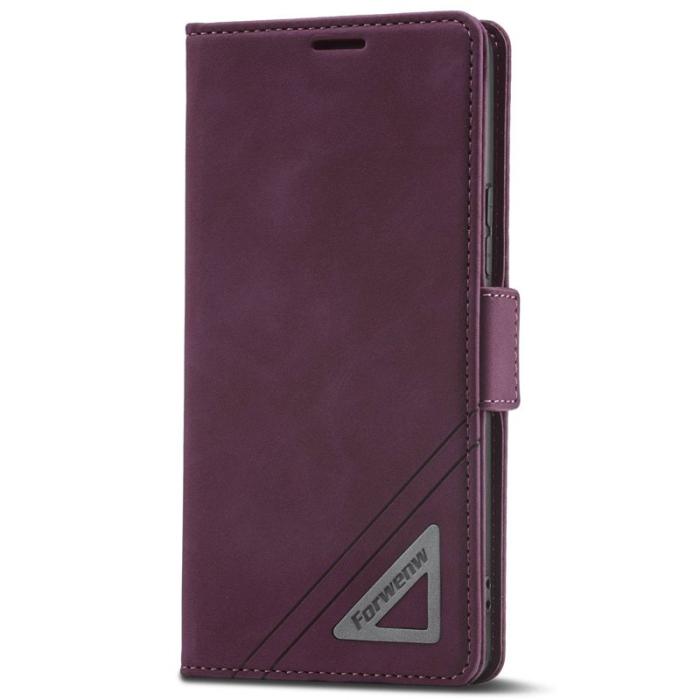 FORWENW - FORWENW F3-Series Samsung Galaxy A73 5G Fodral PU Läder - Vinröd