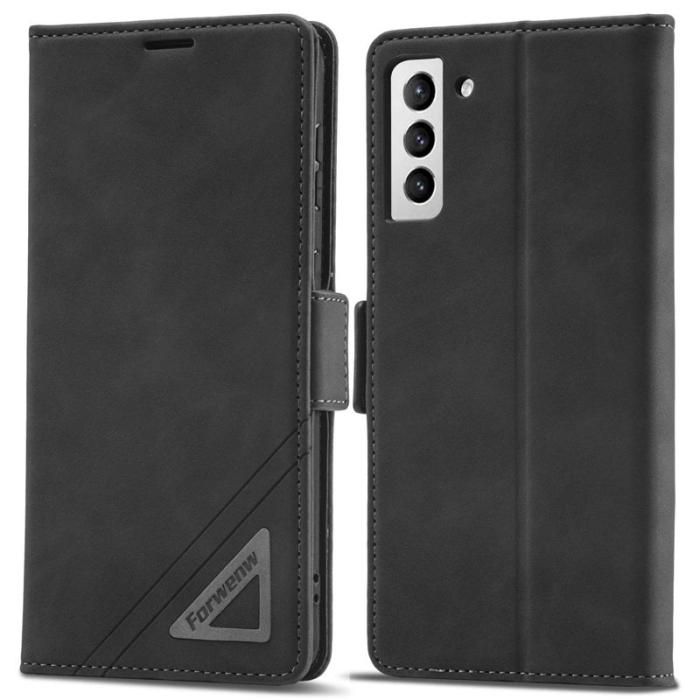 FORWENW - FORWENW F3-Series Samsung Galaxy S21 FE 5G Flip Fodral - Svart