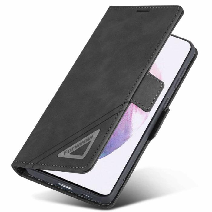 FORWENW - FORWENW F3-Series Samsung Galaxy S21 FE 5G Flip Fodral - Svart