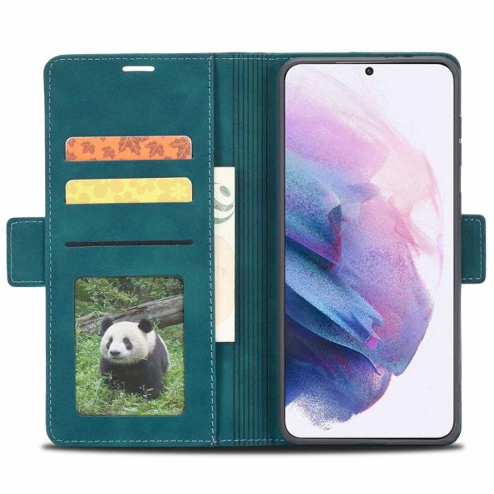 FORWENW - FORWENW F3-Series Samsung Galaxy S22 5G Fodral PU Läder - Cyan