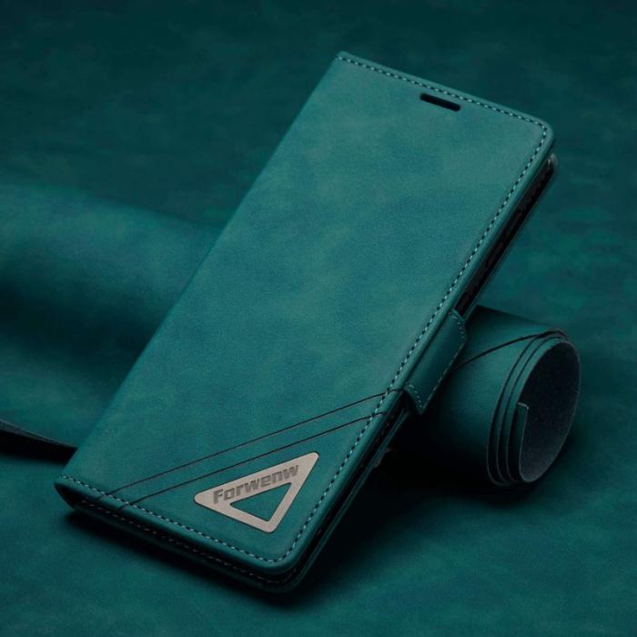 FORWENW - FORWENW F3-Series Samsung Galaxy S22 5G Fodral PU Läder - Cyan