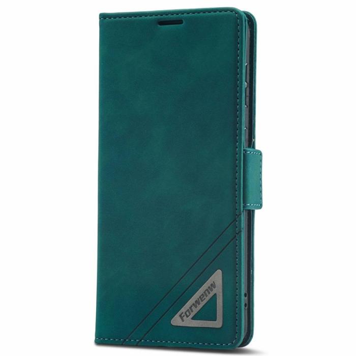 FORWENW - FORWENW F3-Series Samsung Galaxy S22 5G Fodral PU Läder - Cyan