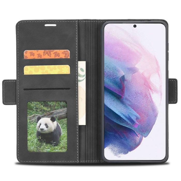 FORWENW - FORWENW F3-Series Samsung Galaxy S22 5G Fodral PU Läder - Svart