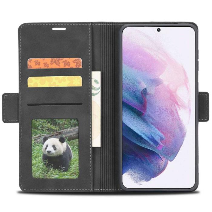 FORWENW - FORWENW F3-Series Samsung Galaxy S22+ Fodral PU Läder - Svart