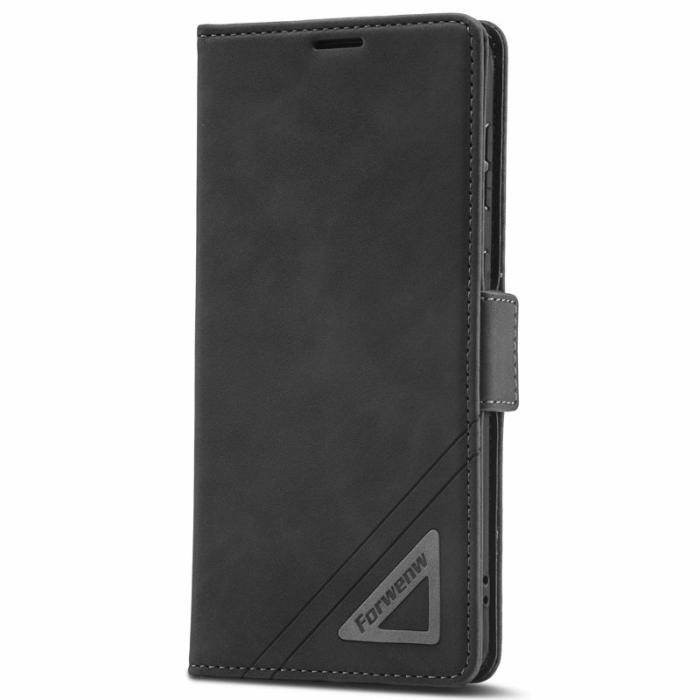 FORWENW - FORWENW F3-Series Samsung Galaxy S22+ Fodral PU Läder - Svart