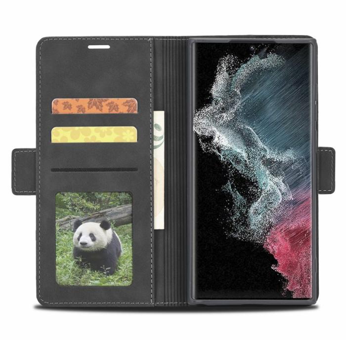 FORWENW - FORWENW F3-Series Samsung Galaxy S23 Ultra Flip Fodral - Svart