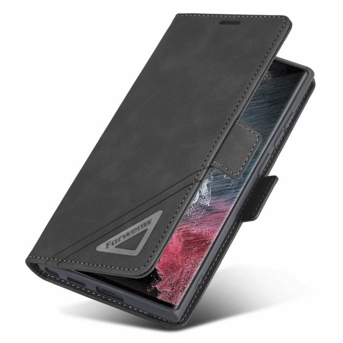 FORWENW - FORWENW F3-Series Samsung Galaxy S23 Ultra Flip Fodral - Svart