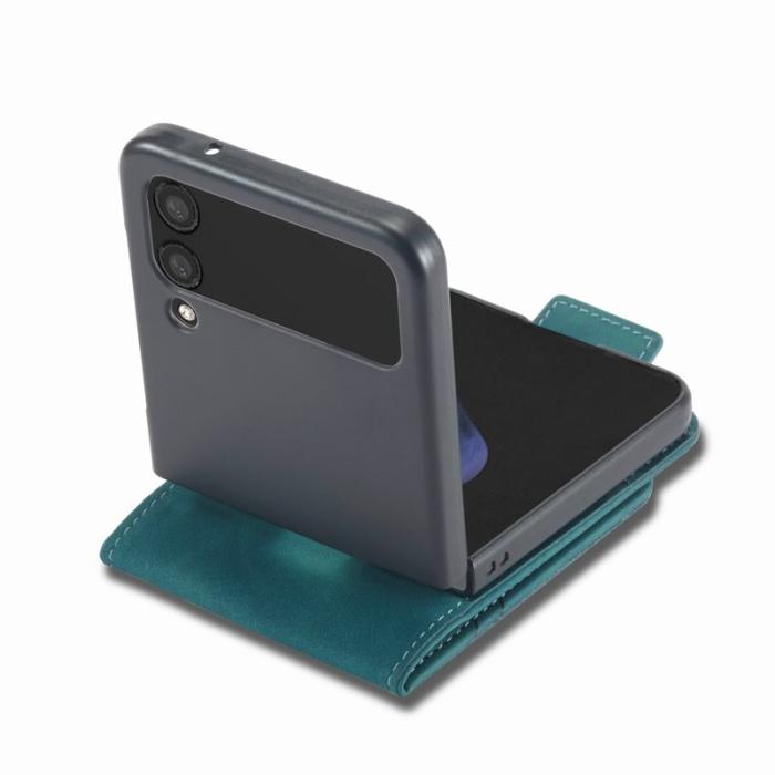 FORWENW - FORWENW F3-Series Samsung Galaxy Z Flip4 Fodral PU Läder - Cyan