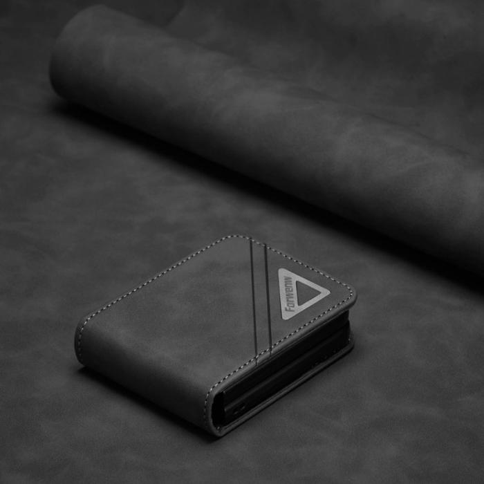 FORWENW - FORWENW F3-Series Samsung Galaxy Z Flip4 Fodral PU Läder - Svart