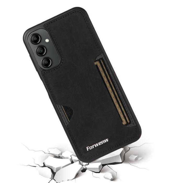 FORWENW - FORWENW F5 Fodral för Samsung Galaxy A14 5G PU Läder - Svart
