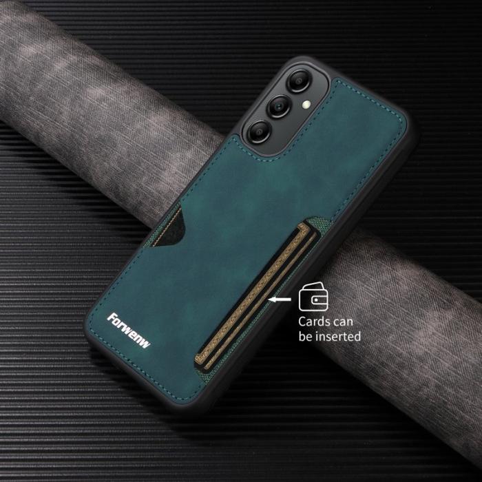 FORWENW - FORWENW F5 Series Samsung Galaxy A14 5G Fodral PU Läder - Grön