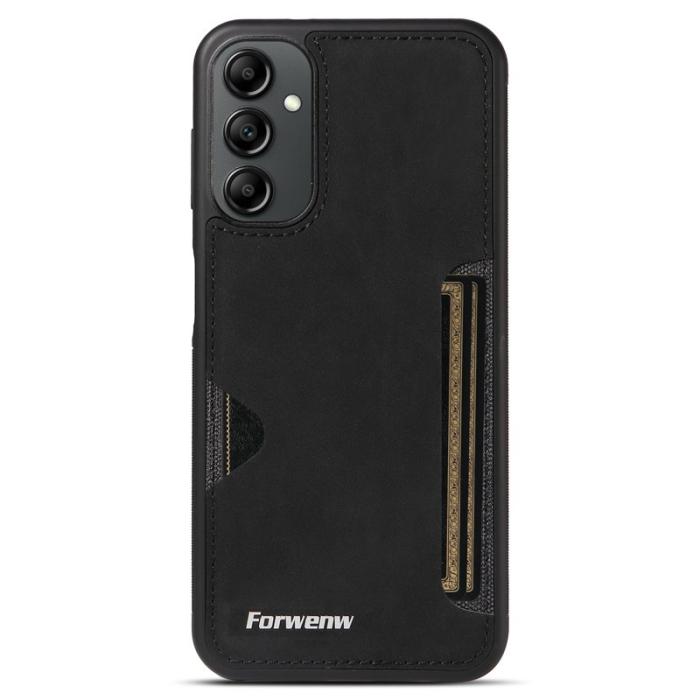 FORWENW - FORWENW F5 Series Samsung Galaxy A15 5G Fodral Äkta läder - Svart
