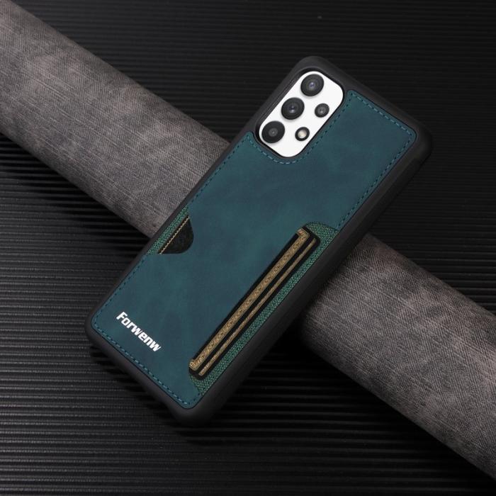 FORWENW - FORWENW F5 Series Samsung Galaxy A33 5G Fodral Äkta läder - Grön