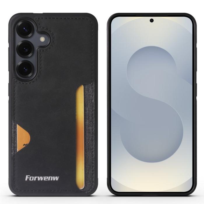 FORWENW - FORWENW F5 Series Samsung Galaxy A35 Fodral PU Läder - Svart