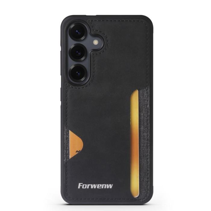 FORWENW - FORWENW F5 Series Samsung Galaxy A35 Fodral PU Läder - Svart