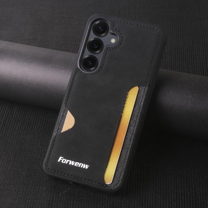 FORWENW - FORWENW F5 Series Samsung Galaxy A35 Fodral PU Läder - Svart