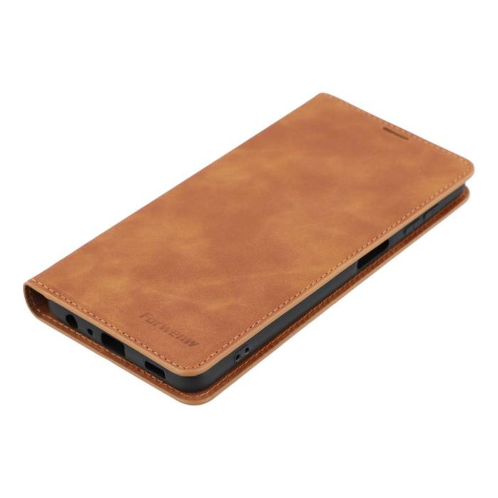 FORWENW - FORWENW Fantasy Series Fodral för Samsung Galaxy A32 5G - Äkta läder - Blå