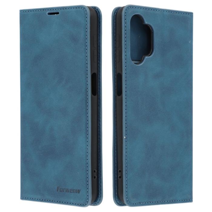 FORWENW - FORWENW Fantasy Series Fodral för Samsung Galaxy A32 5G - Äkta läder - Brun