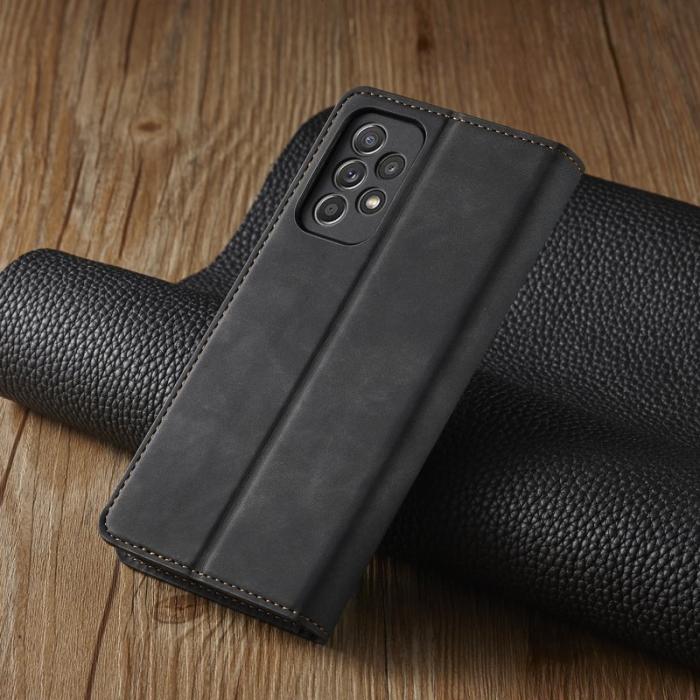 FORWENW - FORWENW Fantasy Series Fodral för Samsung Galaxy A72 - Äkta läder - Svart