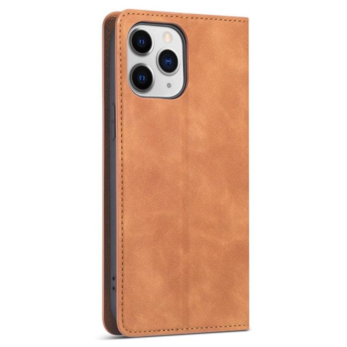 FORWENW - FORWENW Fantasy Series Fodral i Äkta Läder för iPhone 13 Pro Max - Brun