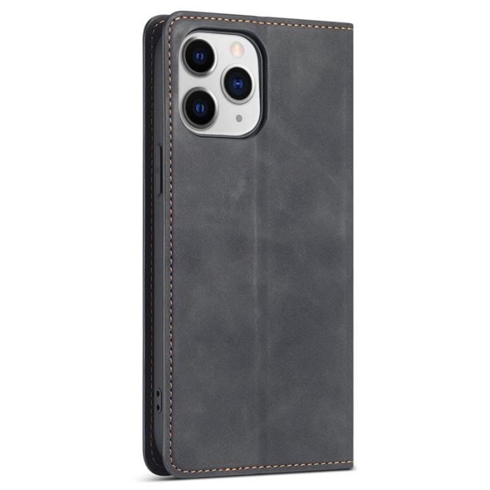 FORWENW - FORWENW Fantasy Series Fodral i Äkta läder för iPhone 13 Pro Max - Svart