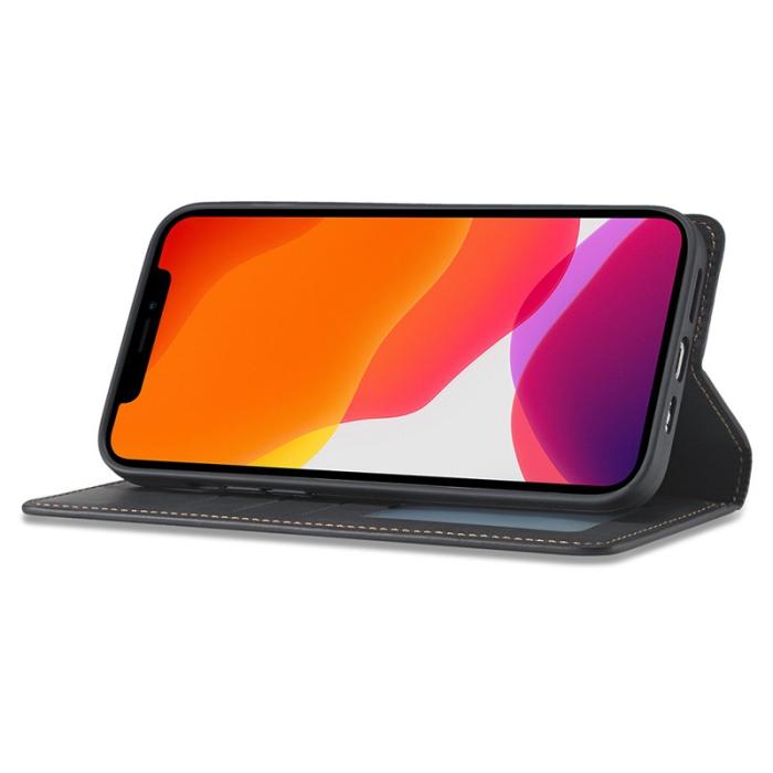 FORWENW - FORWENW Fantasy Series Fodral i Äkta läder för iPhone 13 Pro Max - Svart