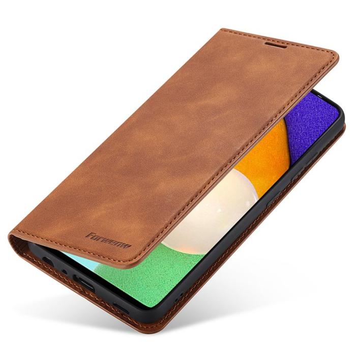 FORWENW - FORWENW Fantasy Series Fodral i PU-läder - Brun - Samsung Galaxy A53 5G