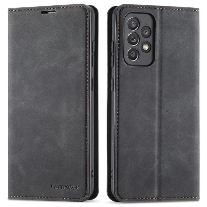 FORWENW - FORWENW Fantasy Series Fodral i PU-läder - Svart - Samsung Galaxy A53 5G