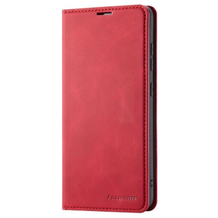 FORWENW - FORWENW Fantasy Series Fodral PU Läder Ställ Samsung Galaxy A53 - Röd