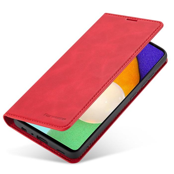 FORWENW - FORWENW Fantasy Series Fodral PU Läder Ställ Samsung Galaxy A53 - Röd